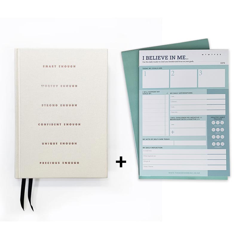 I am enough adult gratitude journal for mental wellbeing 