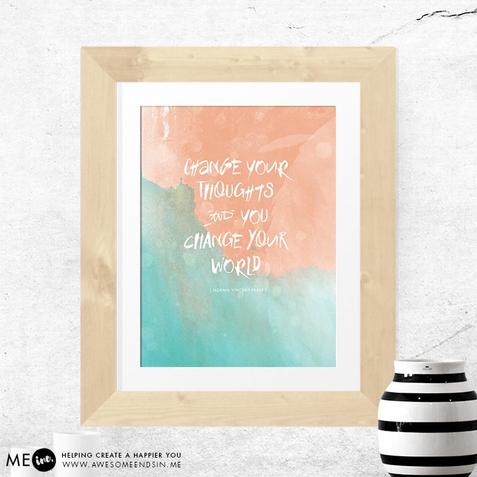 Change Your World - Inspirational Printable (PDF)